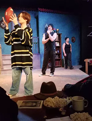 Dan Janjigian (middle) reprises his role from Tommy Wiseau's The Room as a tough drug dealer. - JENY SIDDALL