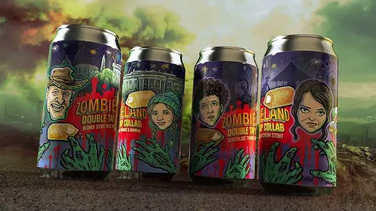 These special releases were a collaboration between Lakewood Brewing and Intrinsic Smokehouse and Brewery. Can artwork is by Brad Albright. - LAKEWOOD BREWING CO.
