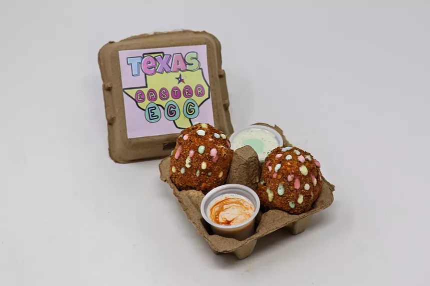 Texas Easter Eggs are laden with meat, cheese, and peppers.  - STATE FAIR OF TEXAS