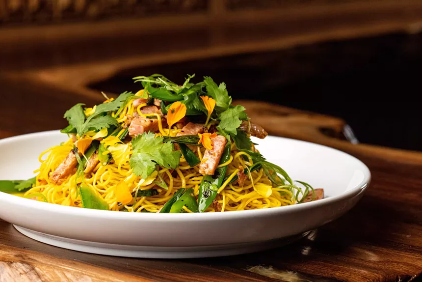 Singapore noodles with in-house cured ham. - KATHY TRAN