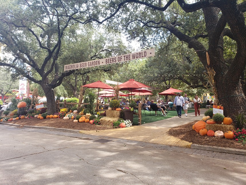 The newly expanded Magnolia Beer Garden, where you can get a turkey leg and enjoy beers of the world. - KRISTINA ROWE
