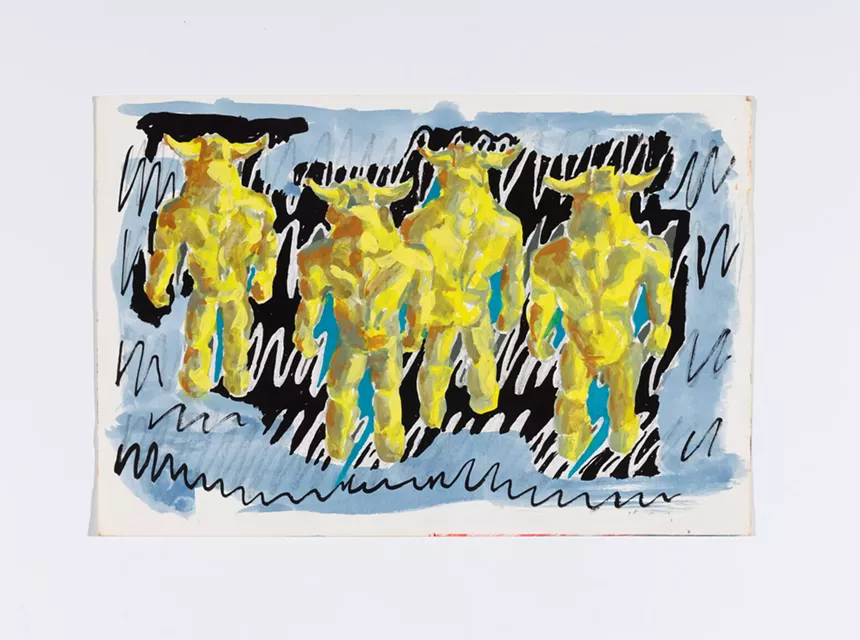 Richard Patterson's "Kennington Drawing 7" is one of the works on display at Cris Worley Fine Arts. - KEVIN TODORA