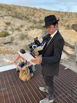 Director Timothy Stevens on the set of his new feature film, The Ghost Lights. - COURTESY SPECTOGRAPHY FILMS