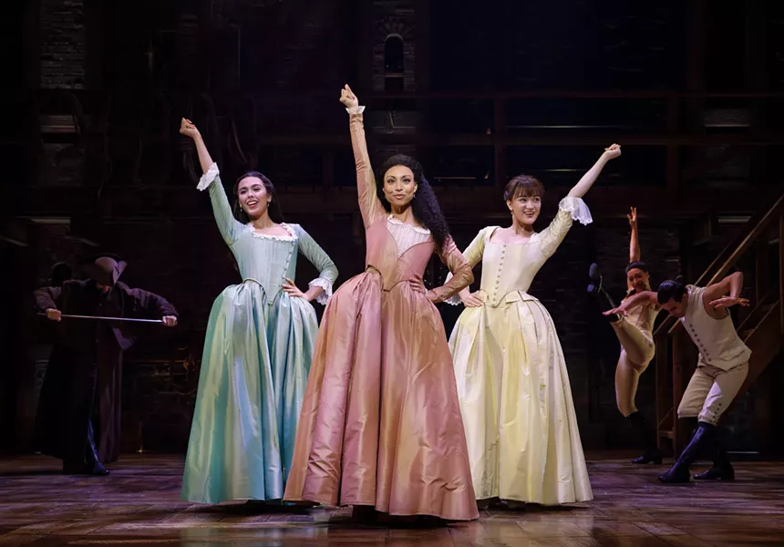Julia K. Harriman, Sabrina Sloan, Isa Briones and Company are the focus for Hamilton.  - JOAN MARCUS