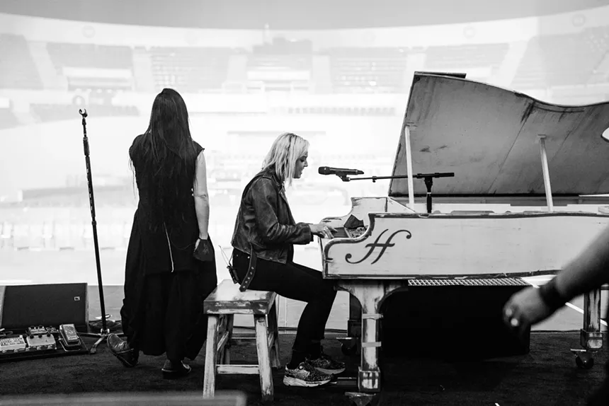 Amy Lee of Evanescence (left) and Lzzy Hale of Halestorm joing their star power for their latest tour. - JUDY WON