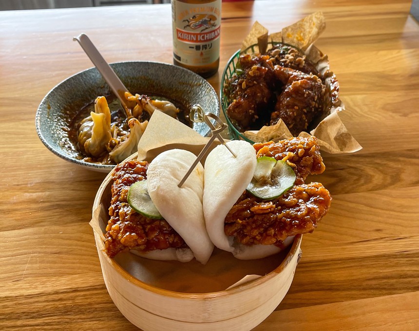 Seoul hot chicken steamed baos - ANGIE QUEBEDEAUX