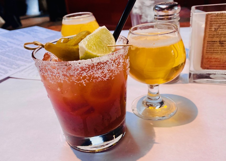 The Moth's bloody mary is served with a beer chaser. - LAUREN DREWES DANIELS