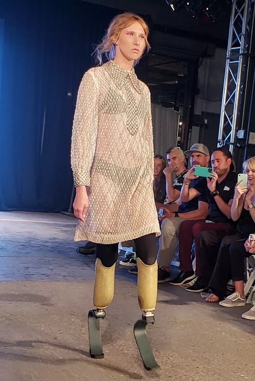 Lexie Bader walks the runway at Denver Fashion Week - KASTLE WASERMAN