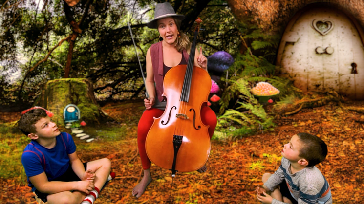 A moment of music during an Enchanted Planet episode. Featuring Chloe Brooke Watkins and Mateo and Rio Alexander. - MARK TILL
