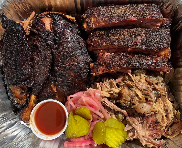 You'll be able to sample bites of Gonerway's smoked meats when picking up a plate to-go. - PLATES BY THE POUND BBQ/INSTAGRAM
