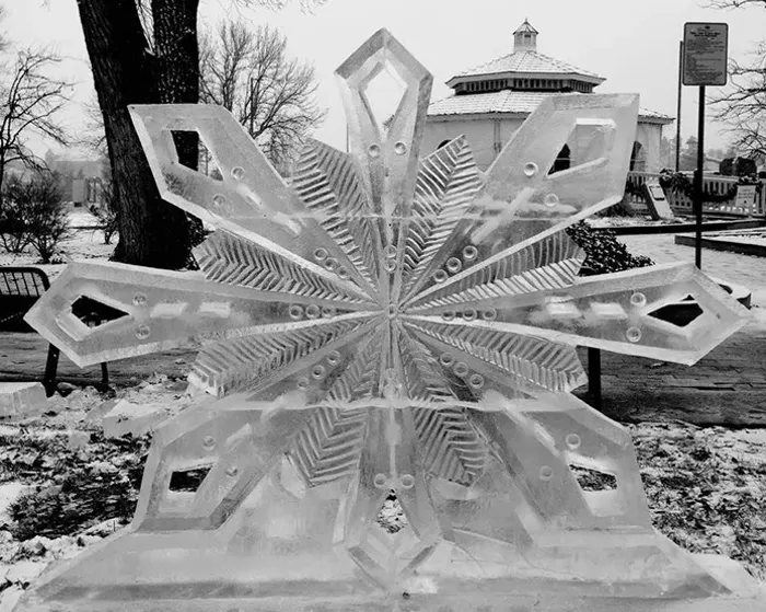 One example of the kinds of sculpture that Colorado Ice Works can make. - COURTESY OF COLORADO ICE WORKS