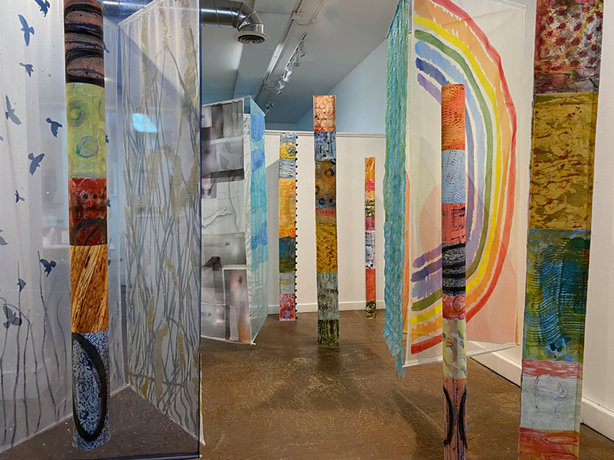 A scene from Catalyst, a gallery-wide collaborative installation by a multidisciplinary group of artists at Niza Knoll Gallery. - COURTESY OF NIZA KNOLL GALLERY