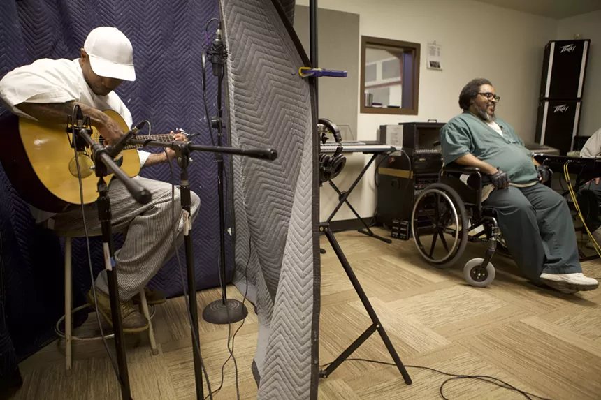 Die Jim Crow set up a makeshift recording studio inside the facility. - COURTESY OF DIE JIM CROW RECORDS
