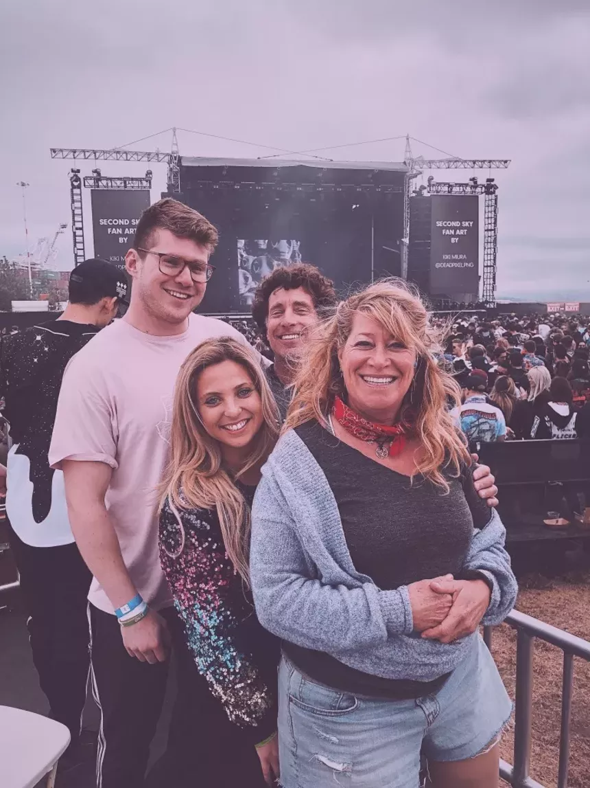 Levitate Events co-founders Noah Levinson and Jobi Halper love attending concerts with their family. - LEVITATE EVENTS