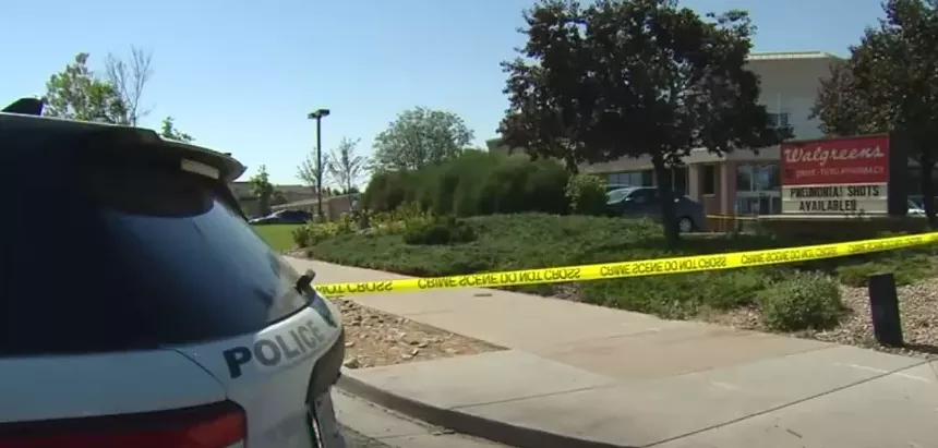 After the shooting. - CBS4 DENVER VIA YOUTUBE