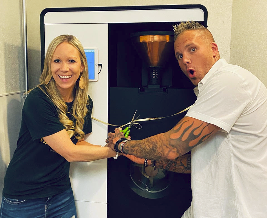 Tami and Ryan Canaday use a Bellwether Roasting System for its sustainability, ethical marketplace and ease of use. - WAGON COFFEE