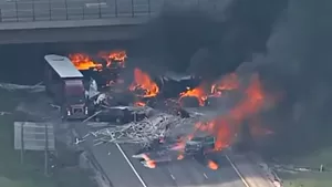 crash site. - DENVER 7 via YOUTUBE
