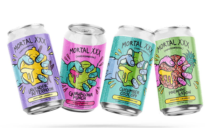 Hard kombucha Mortal XXX can be found in liquor and grocery stores across the Front Range. - MORTAL KOMBUCHA
