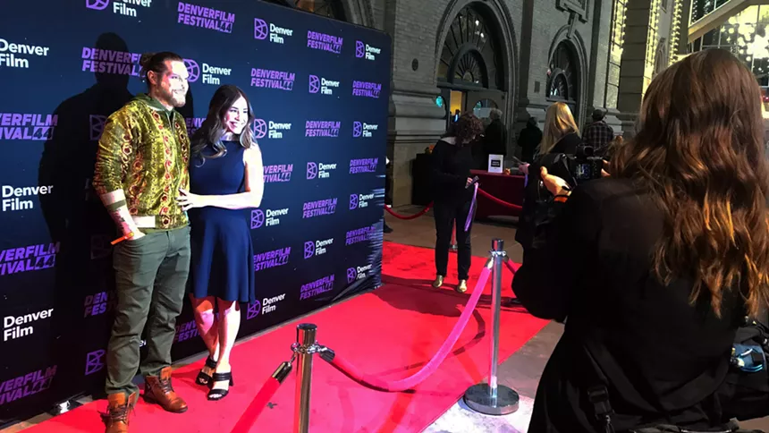 Red-carpet snapshots prior to the November 4 C'Mon C'Mon screening at the Ellie Caulkins Opera House. - PHOTO BY MICHAEL ROBERTS