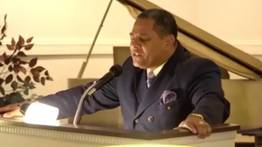 Pastor George Roberts sharing the good word. - COURTESY OF JULIAN RUBINSTEIN