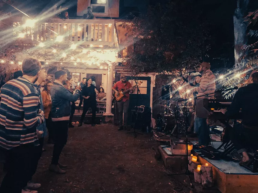 Hosting shows is a way for the Barnum House residents to support the Denver music community. - MELANIE STEINWAY