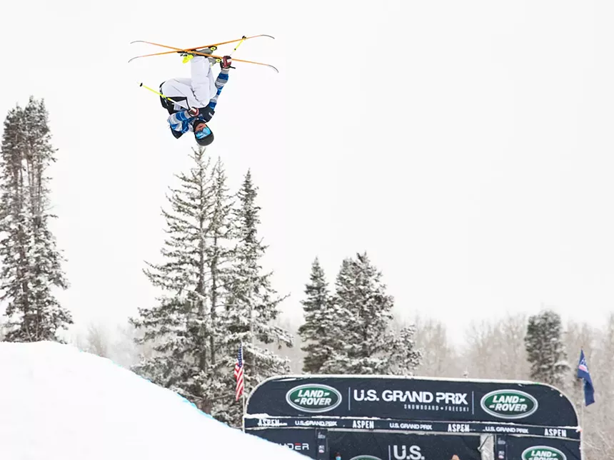 Tristan Feinberg grew up in Aspen, where he watched local heroes in action. - MARK CLAVIN/US SKI AND SNOWBOARD