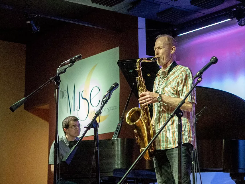 Saxophonist Pete Lewis performs at the Muse, the Lafayette venue he runs with his wife. - WITH THE AUTHORIZATION OF THE MUSE PERFORMANCE SPACE