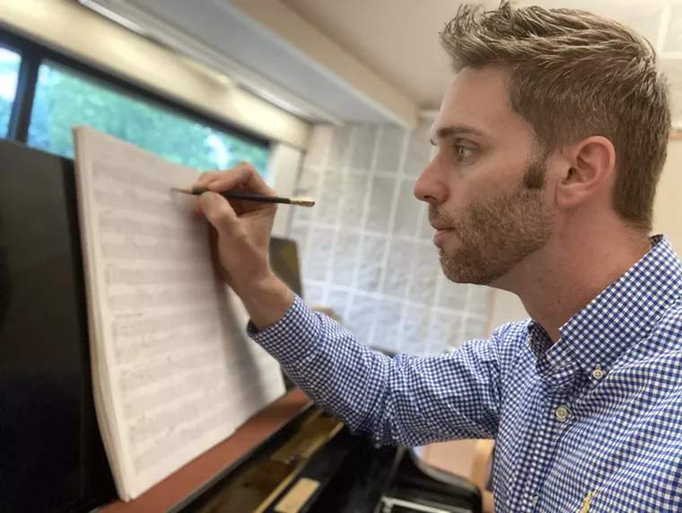Young composer Daniel Knaggs brings a personal touch to Houston Chamber Choir's season opener, Two Streams. - PHOTO BY CHUCK SMITH