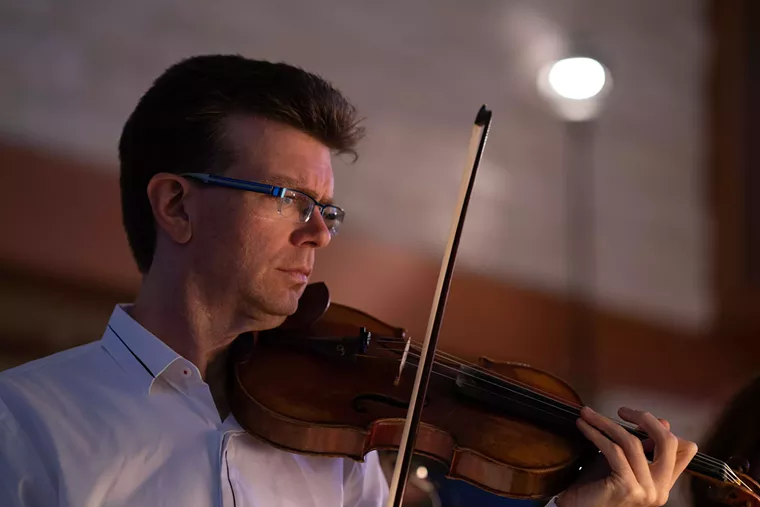 Concertmaster Scott St. John will lead baritone Eduardo Tercero and the ROCO String Quartet in selections from Elvis Costello’s 1993 album The Juliet Letters. - PHOTO BY BLUEPRINT FILM CO.