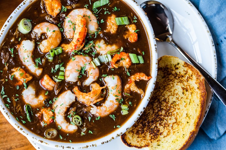 Seafood Gumbo is delicious anytime of the year but cooler temps make it even better. - PHOTO BY BECCA WRIGHT