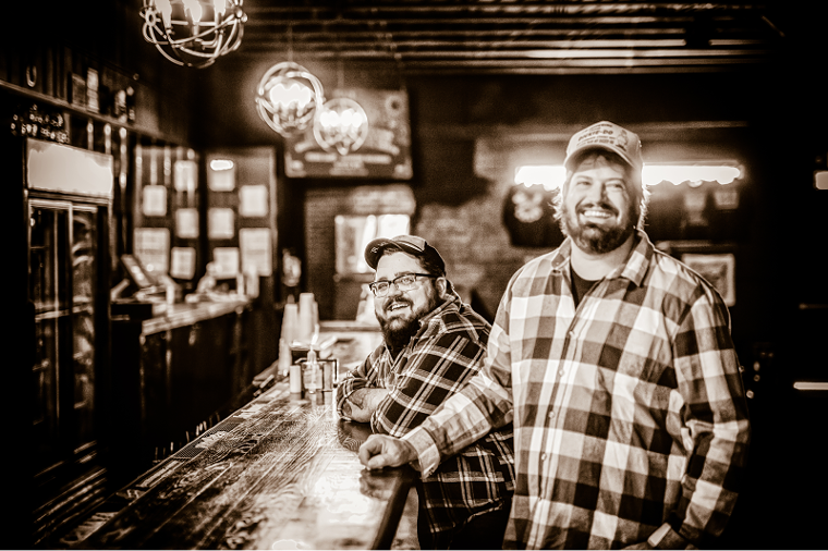 D'Amario (L) and O'Neal met in 2013 and bonded over beer, fishing and music. - PHOTO BY MOUNTAIN TROUT PHOTOGRAPHY, COURTESY OF KEROSENE MEDIA