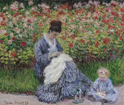"Camille Monet and a Child in the Artist’s Garden in Argenteuil," by Claude Monet, 1875. - © MUSEUM OF FINE ARTS, BOSTON/ALL RIGHTS RESERVED