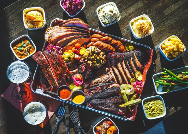 J-Bar-M has some powerful talent and equipment to produce barbecue like this. - PHOTO BY ROBERT J. LERMA