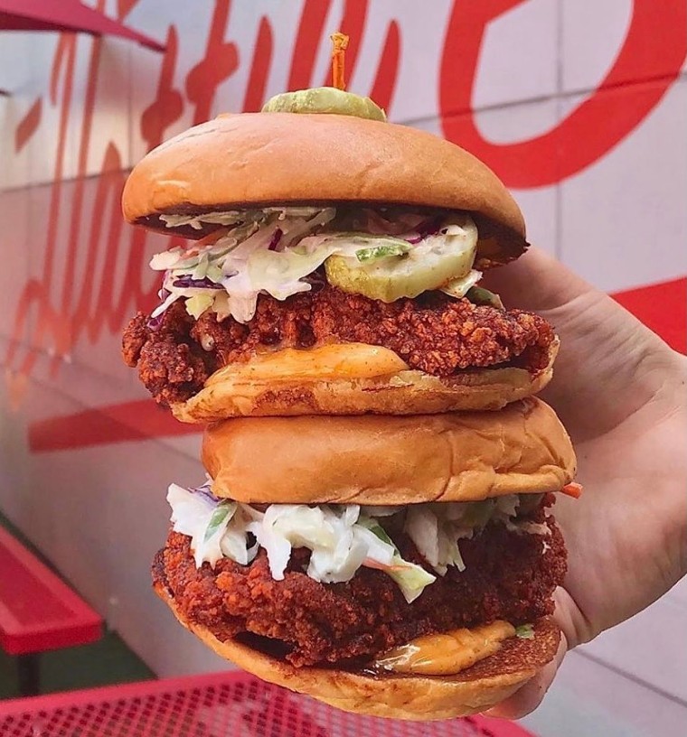 This country has gone crazy for hot chicken sandwiches. - PHOTO BY JOSEPH WOODLEY