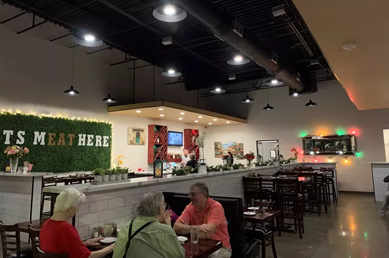 The interior of the restaurant is cozy. - PHOTO BY LORRETTA RUGGIERO