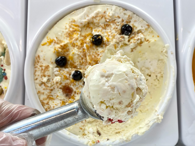 Ambrosia is the food of the gods but they didn't have Honeychild's ice cream version. - PHOTO BY KATHLEEN MORGAN