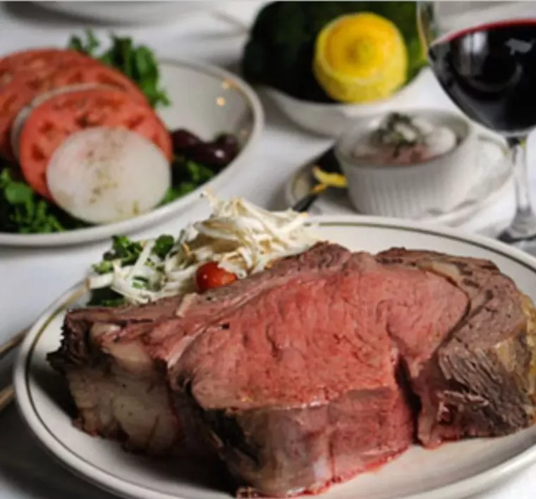 Ouisie has beef and bubbles. Photo by Adam Denari