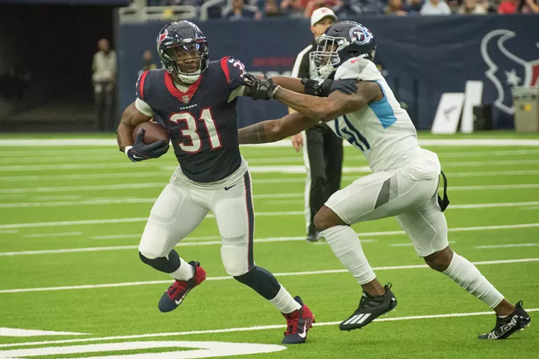 Hopefully David Johnson has played his last game as a Texan. - PHOTO: JACK GORMAN