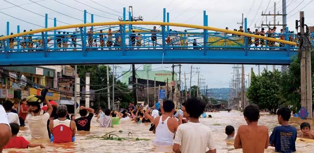 Typhoon Ketsana took more than 225 lives in the Philippines, where suffering continues after the storm. Hospital Sisters Mission Outreach needs financial contributions to cover the cost of shipping hospital equipment and relief supplies. - PHOTO BY TYRONE AND RALPH LAGAMON