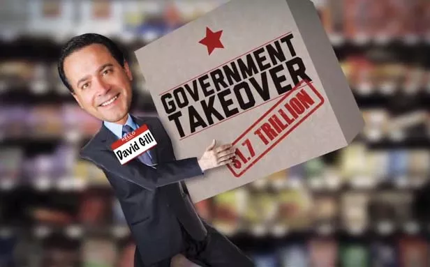 David Gill is depicted in this negative campaign ad as a big-spending liberal who supports the Affordable Care Act, known to Republicans as Obamacare. The ad from Rodney Davis’ campaign says the health care reform law will add $1.7 trillion t
