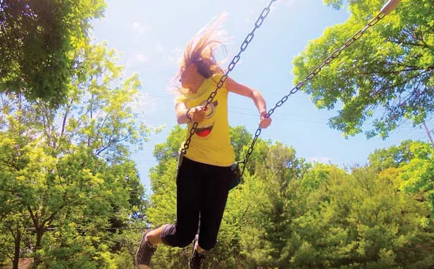 Third place, Lauren Williams of Springfield for “It Don’t Mean a Thing If You Ain’t Got That Swing.” Williams captured swinging in springtime at Our Savior’s Lutheran Church.