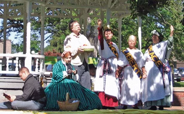 The modern-day Soldiers Aid Society use 19th-century source material to stage tableaux vivants during reenactments and living history events.