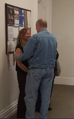 Ashley Clement shares a moment with her uncle Lucky Phillips after gaining custody of her niece Sidney.