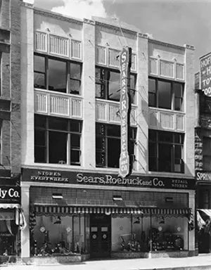 Sears and Roebuck at 621 East Adams Street, circa 1925. - COURTESY SANGAMON VALLEY COLLECTION, LINCOLN LIBRARY