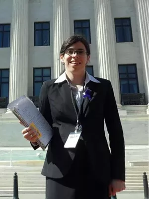 Emma Todd visited Washington, D.C. in March 2013 to advocate for laws that deal with bullying. - PHOTO COURTESY EMMA TODD