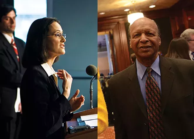 Seven months after Secretary of State Jesse White, right, refused to release the personnel file of an employee who embezzled six figures from Southern Illinois University, Attorney General Lisa Madigan, left, still hasn’t done anything about it.
