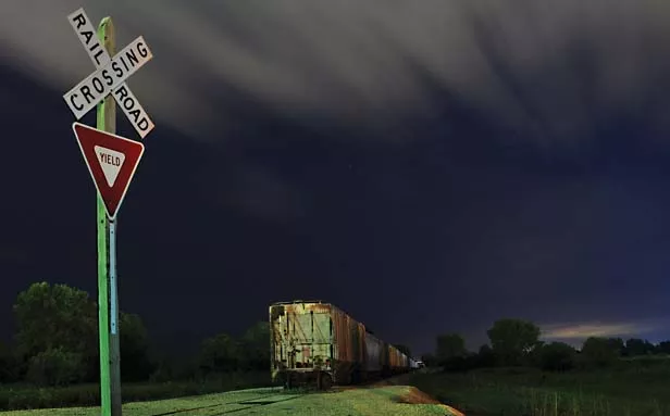 Second place, Adam Smith of Springfield for “Meet you at the Crossroads.” Smith tries to grab the viewer’s attention. “This image was structured to capture the movement of the clouds and the sign with the t