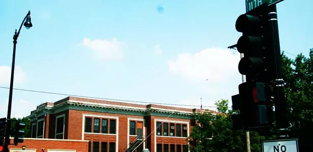 Lincoln Magnet School sits just one block east of the proposed high-speed rail corridor on 10th Street. Opponents worry children could be endangered and the school could be cut off from the rest of the city. - PHOTO BY PATRICK YEAGLE