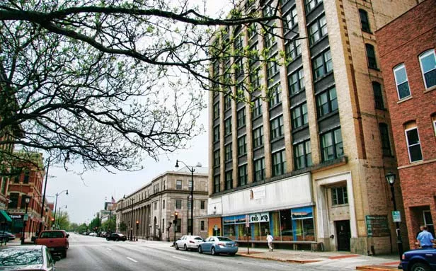 Rick and Kim Lawrence of Springfield plan to renovate the Ferguson Building at 522-524 E. Monroe St., along with the Booth Building at 516-518 E. Monroe St. (not shown), turning them into mixed commercial and residential space. The project awaits the expa - PHOTO BY PATRICK YEAGLE
