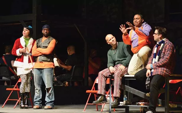 Benny (Khyel Roberson, center right) and the others perform “You’ll See.” - PHOTO BY DONNA LOUNSBERRY